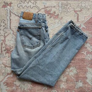 Levi's 550 Vintage Light Blue Straight Leg Jeans
